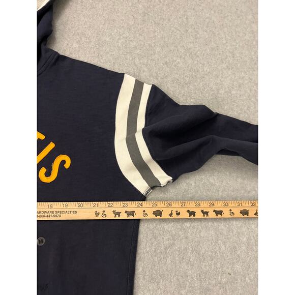 Atlantis Bahamas 1998 Hoodie Men's Medium Dark Blue Half Zip Sweater Pullover NW - Picture 7 of 10